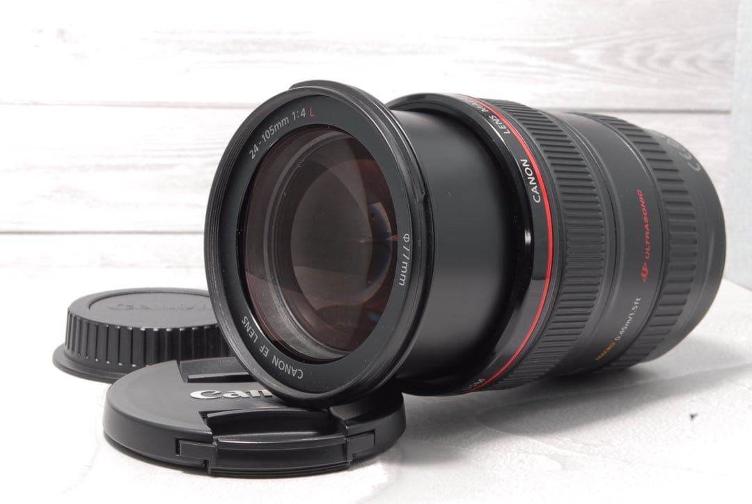 Canon EF24-105mm F4L IS USM レンズフード付　極美品