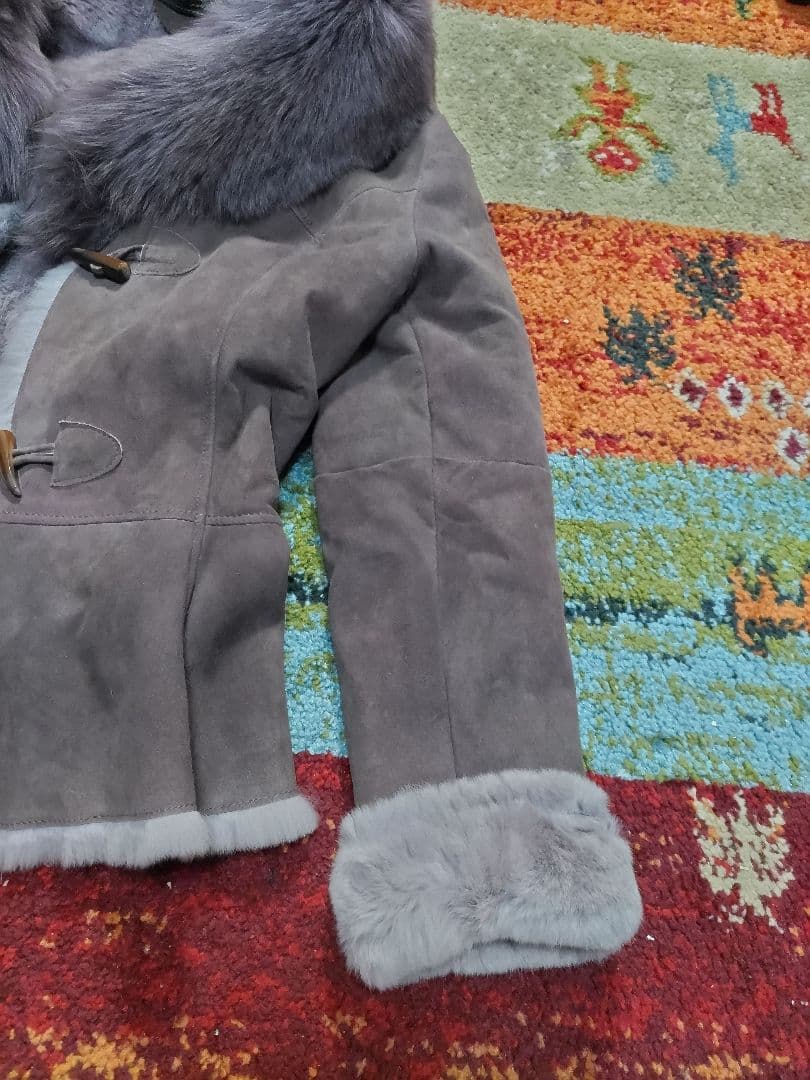 美品　クチュールエンバ レザー毛皮コート