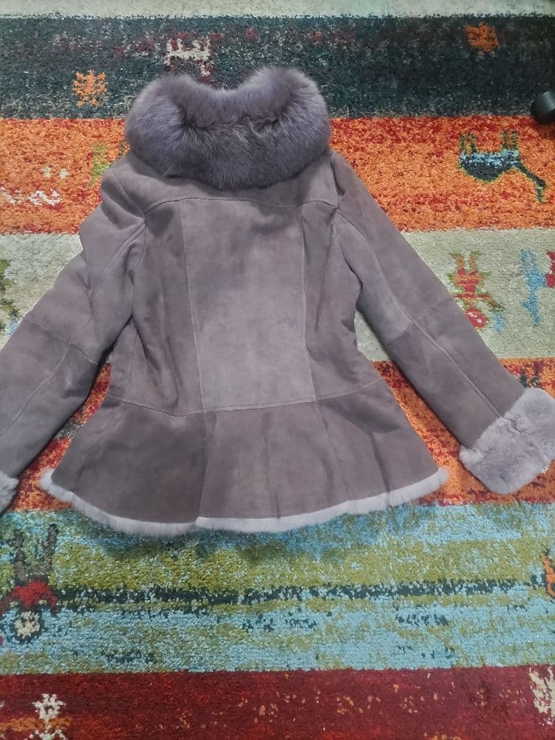 美品　クチュールエンバ レザー毛皮コート