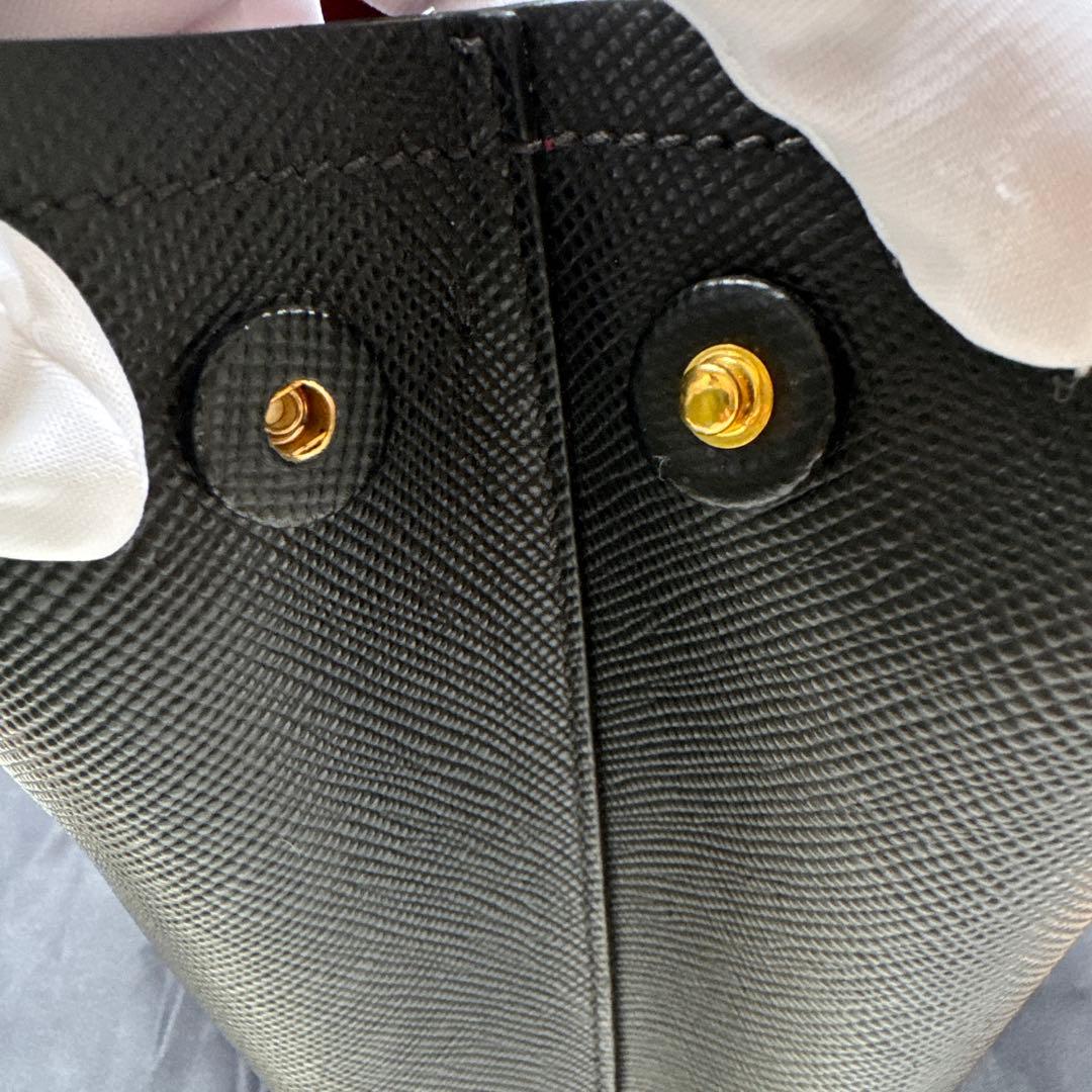 プラダ サフィアーノ2wayバッグ ブラック 黒 PRADA ミラノ本店購入