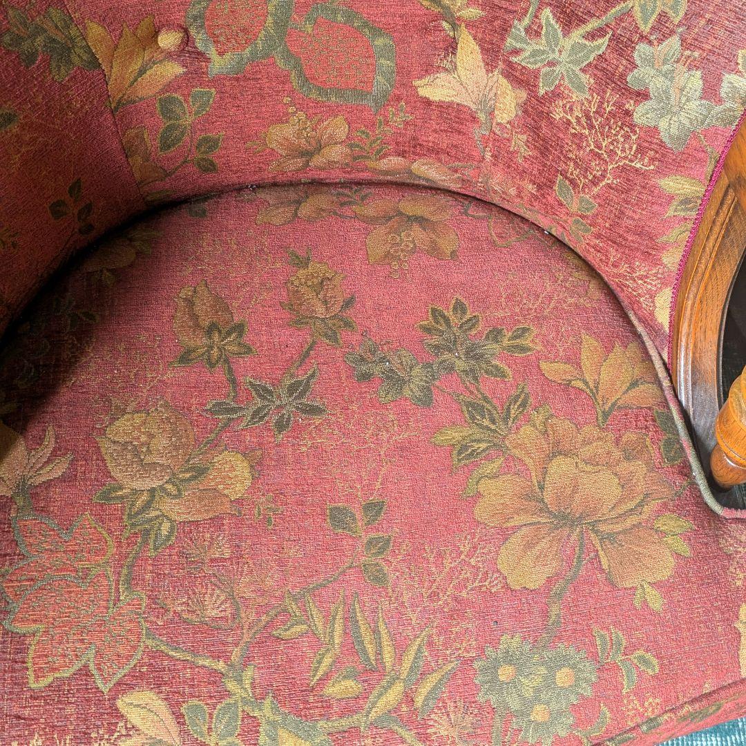 あき　三越ブルージュ オーク材 1人掛けソファ