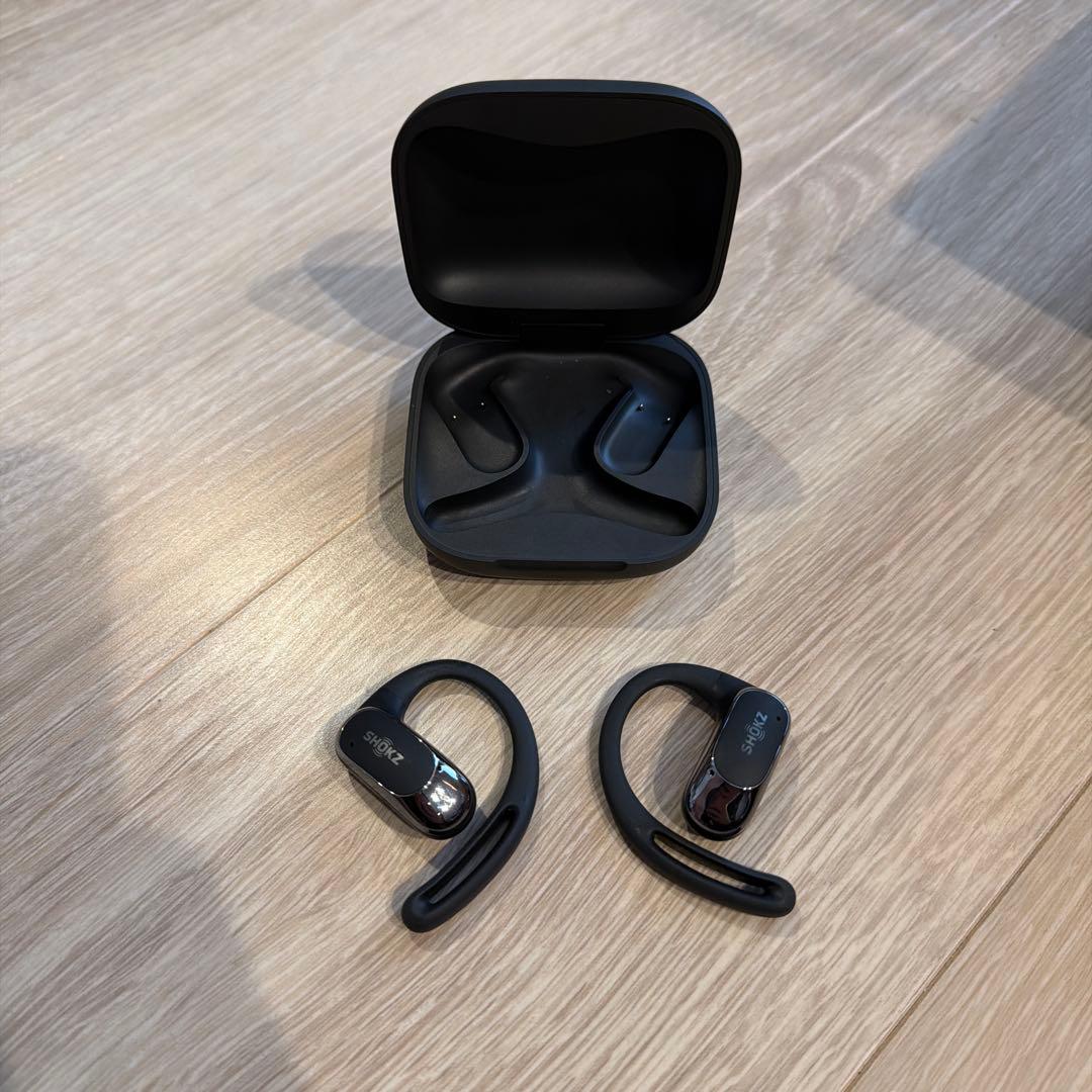 SHOKZ OPENFIT AIR ブラック （ケースおまけ付）（値下げ中）