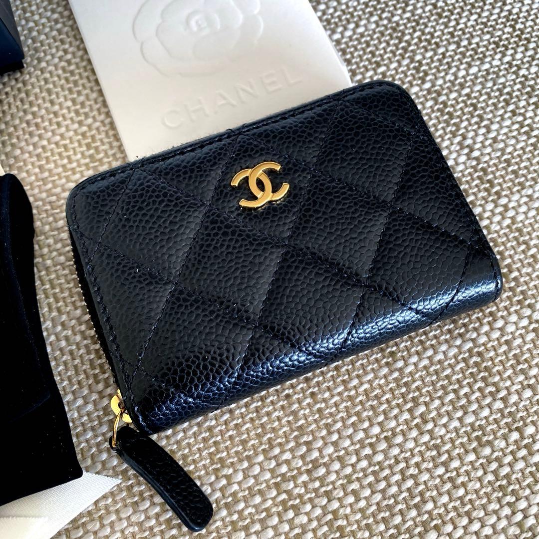 CHANEL キャビアスキン　ケース　カードケース　財布