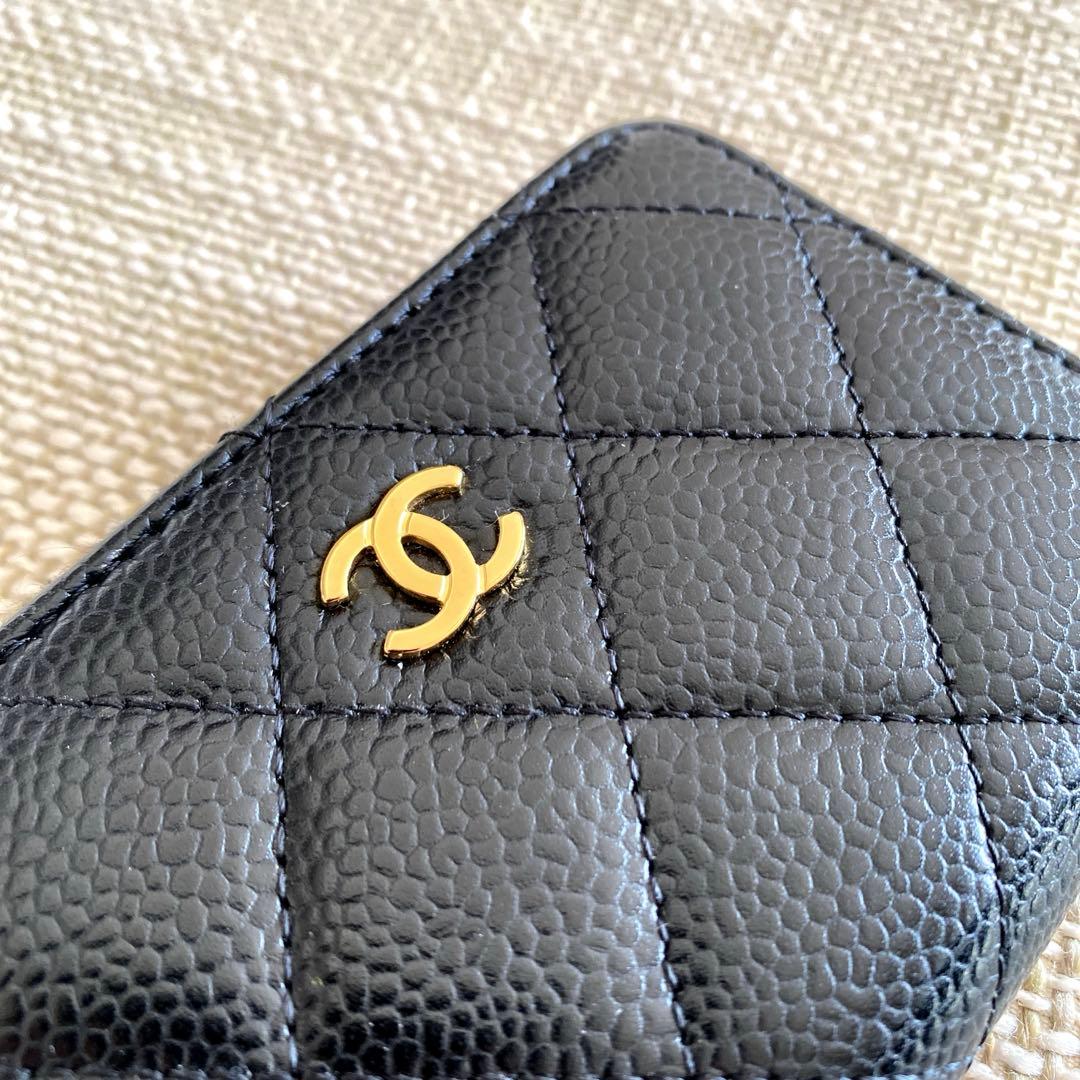 CHANEL キャビアスキン　ケース　カードケース　財布
