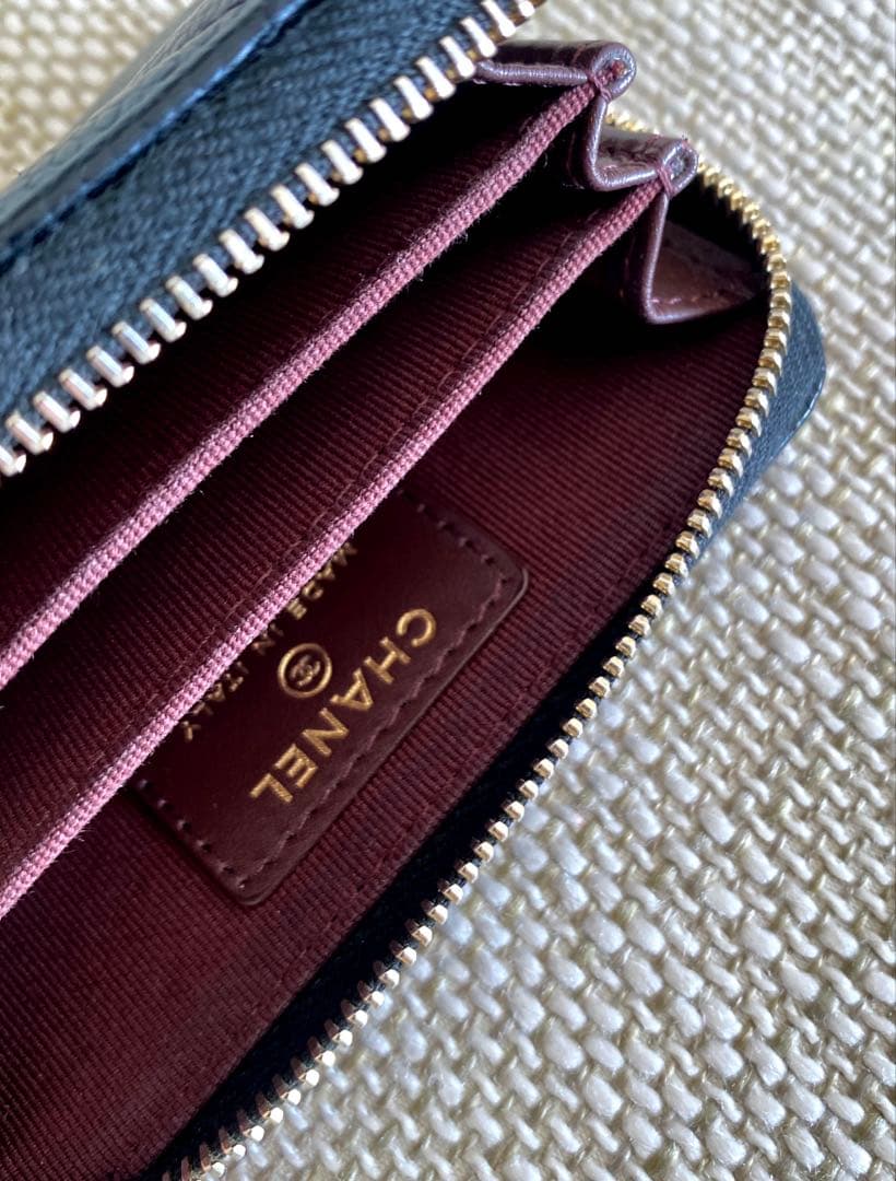 CHANEL キャビアスキン　ケース　カードケース　財布