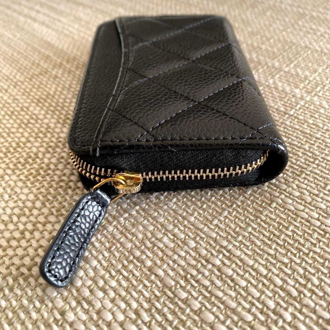 CHANEL キャビアスキン　ケース　カードケース　財布