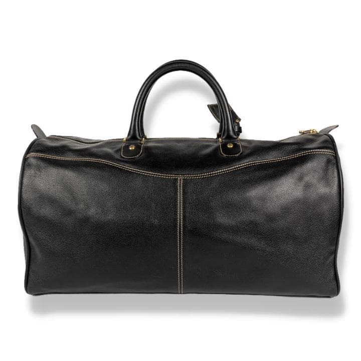 【美品】ダンヒル ボストンバッグ ビンテージ オールレザー 大容量 ブラック