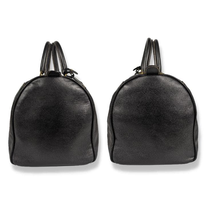 【美品】ダンヒル ボストンバッグ ビンテージ オールレザー 大容量 ブラック