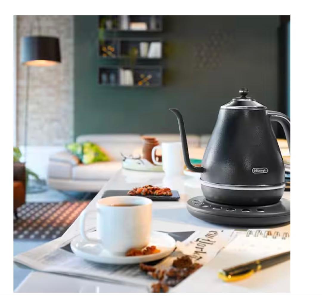 【新品】 De'Longhiカフェケトル icona KBOE1220J-GY