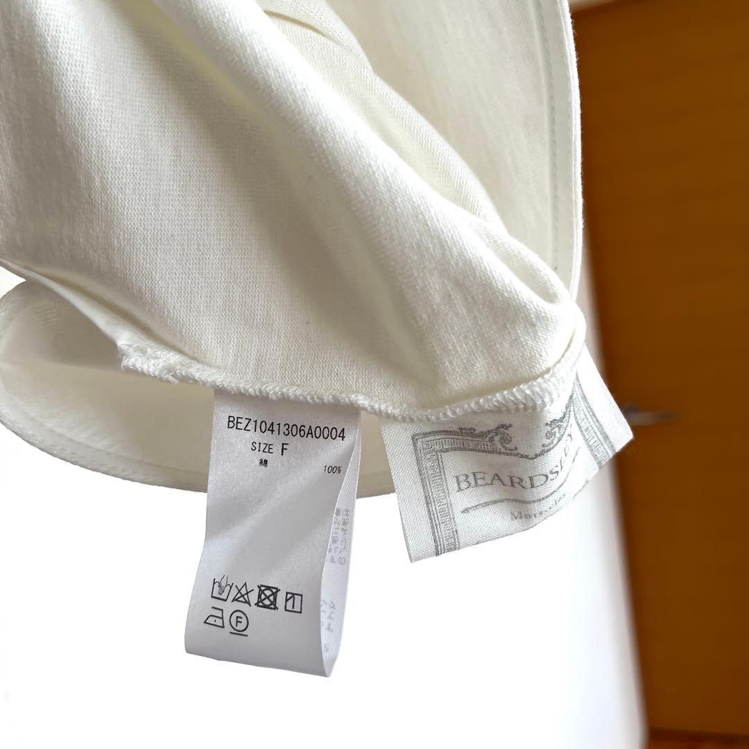 [BEARDSLEY] パールボタンボーダーカットソー