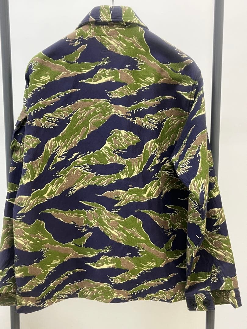 BEAMSPLUS タイガーストライプジャケットジャガード織