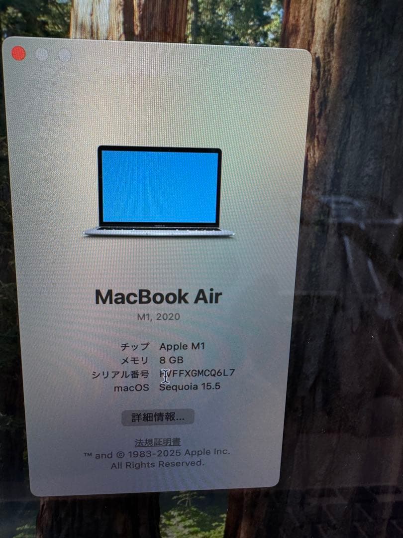 充電回数48 Apple MacBook 13インチ シルバー　M1 2020