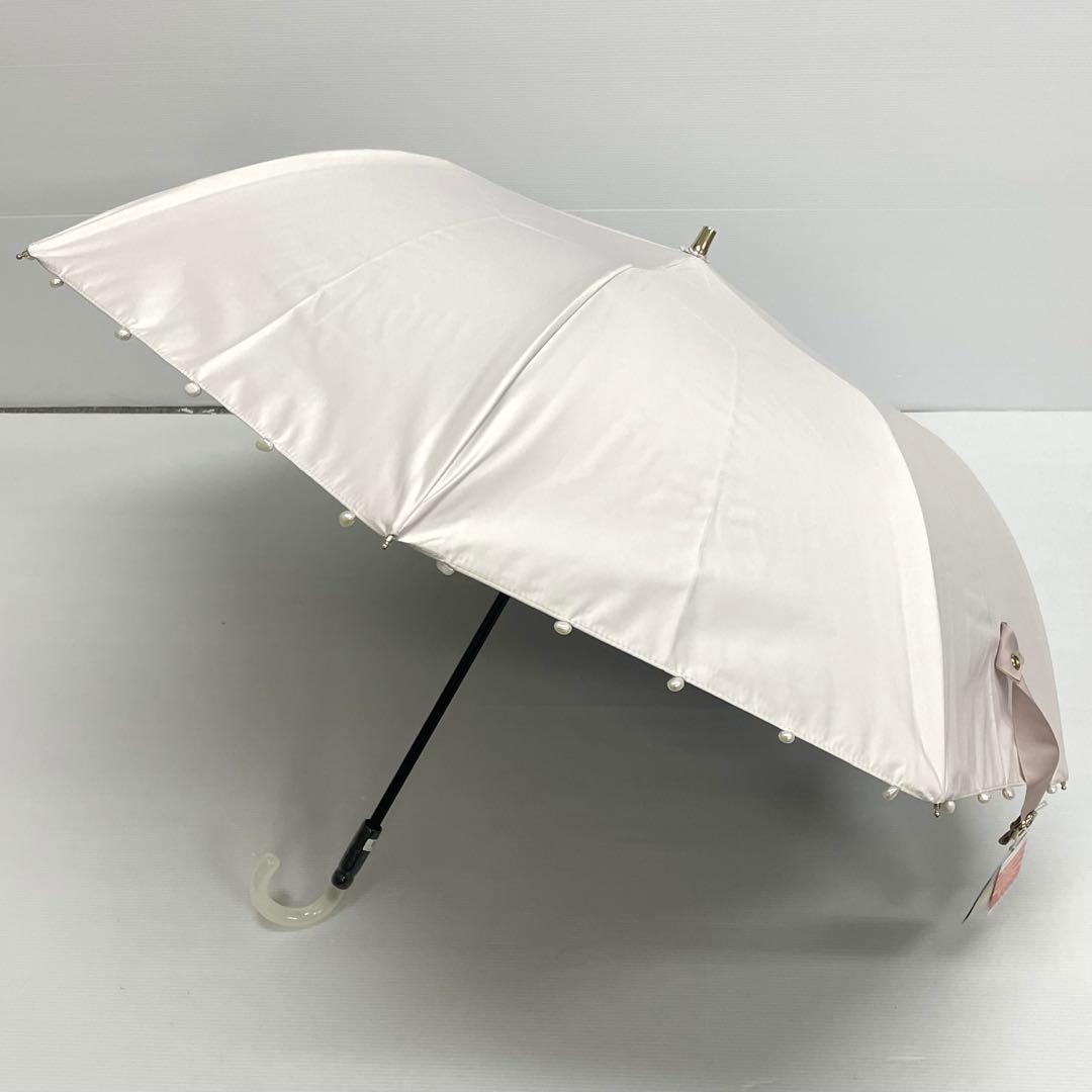 シ*♡様 新品52837ビューランス＊クリーム 1級遮光晴雨兼用折りたたみ日傘雨