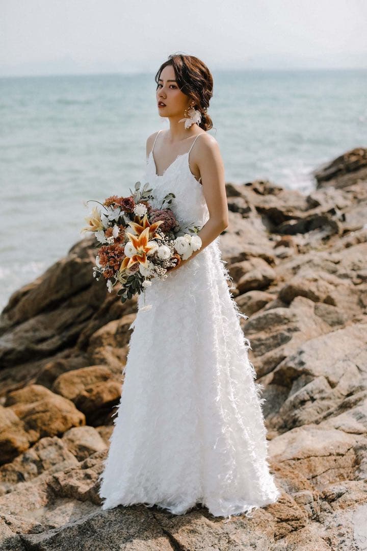 solala FURNA 前撮り後撮りフェザーモチーフ パーティー fw1923