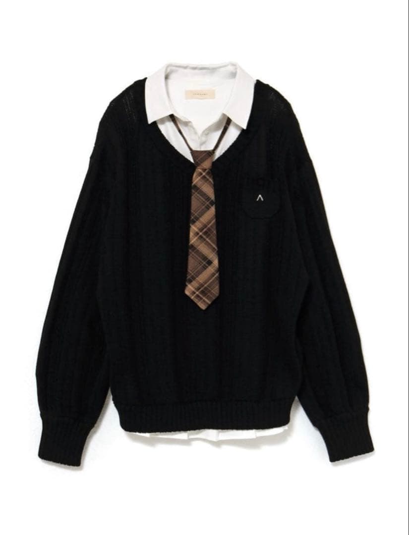 ワンピース andmary Mimi girls set mini dress black