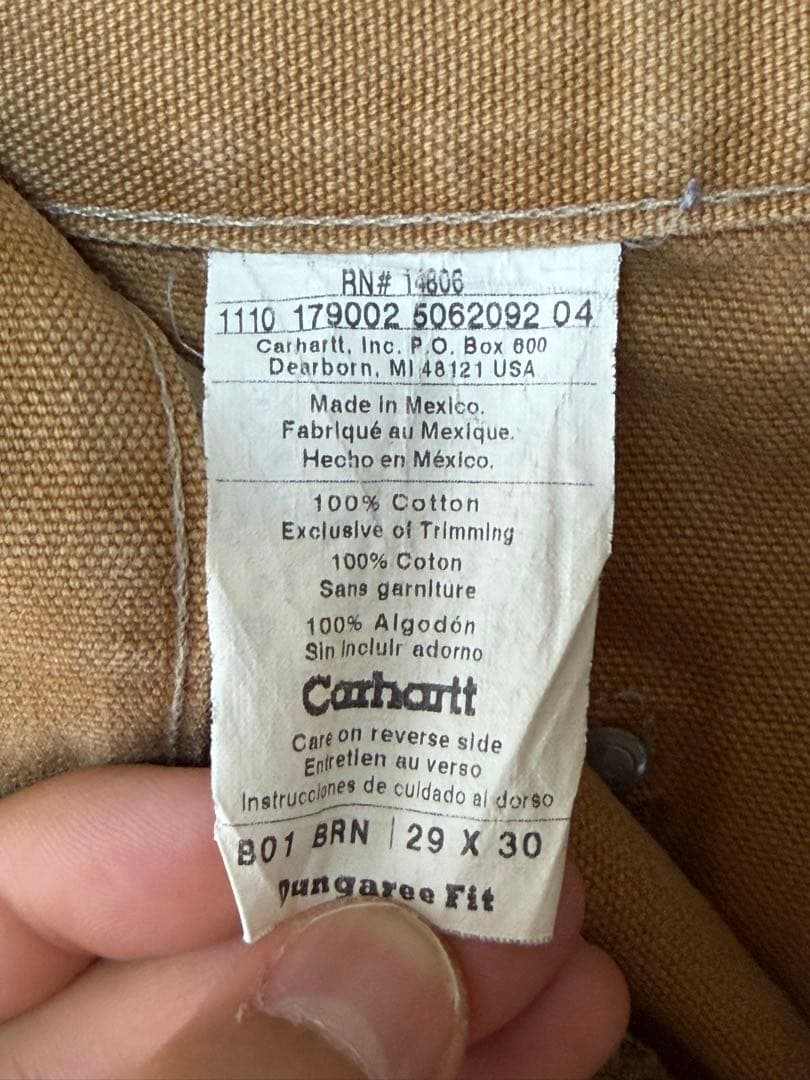 Carhartt ダブルニー ブラウン 28 X 30 03