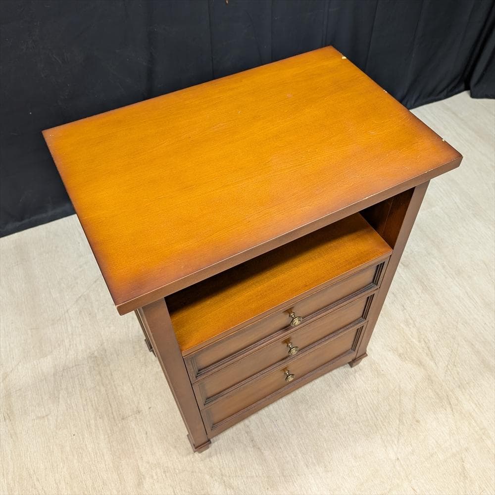 サイドチェスト　ドロワー　タンス　チェスト　花台　電話台　飾り台　ベットサイド