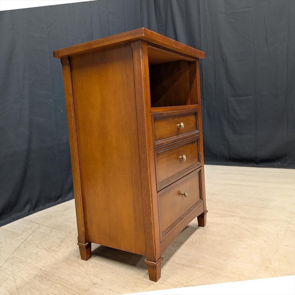 サイドチェスト　ドロワー　タンス　チェスト　花台　電話台　飾り台　ベットサイド