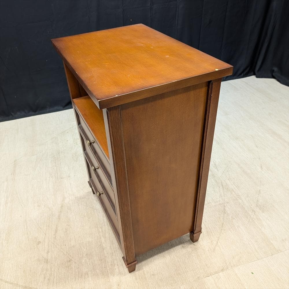 サイドチェスト　ドロワー　タンス　チェスト　花台　電話台　飾り台　ベットサイド