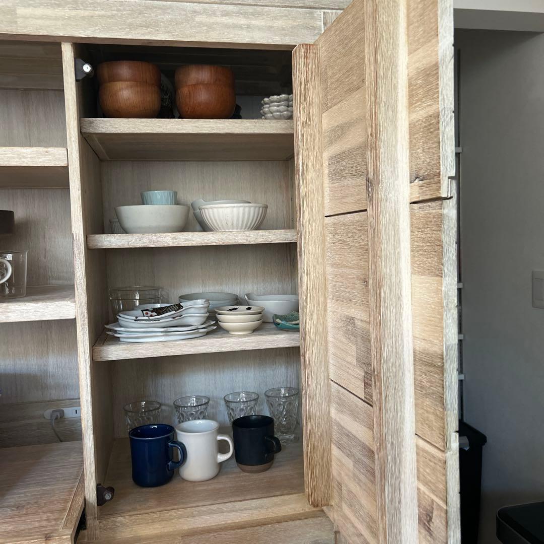 【GOG】unico MANOA（マノア） キッチンボード 食器棚 廃盤