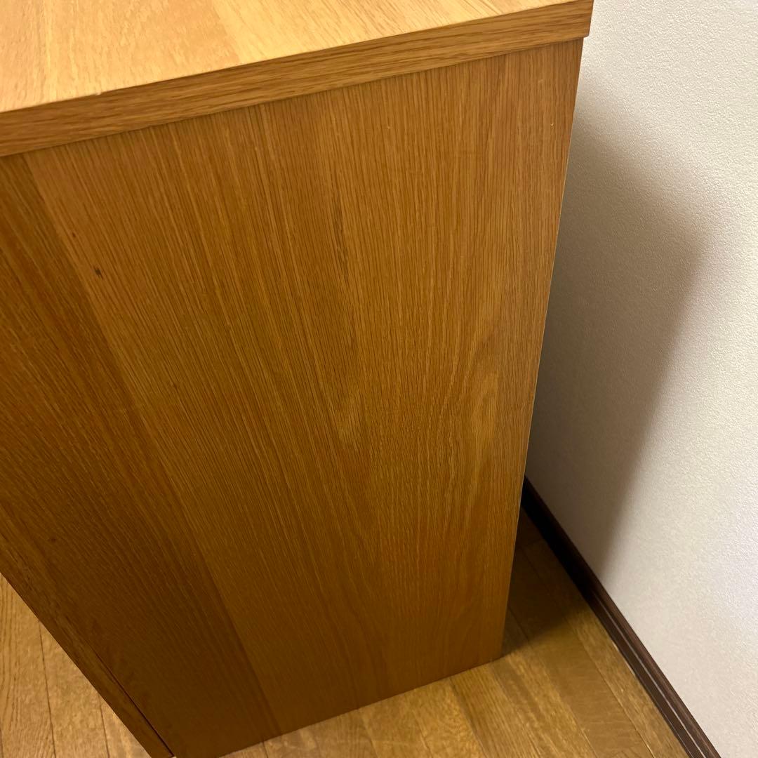 無印良品　木製キャビネット　ガラス扉