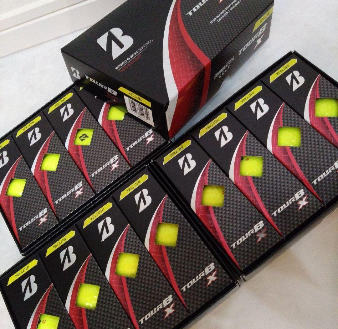 ★ブリヂストン★新品未使用品♪ TOUR B X ゴルフボール イエロー３ダース