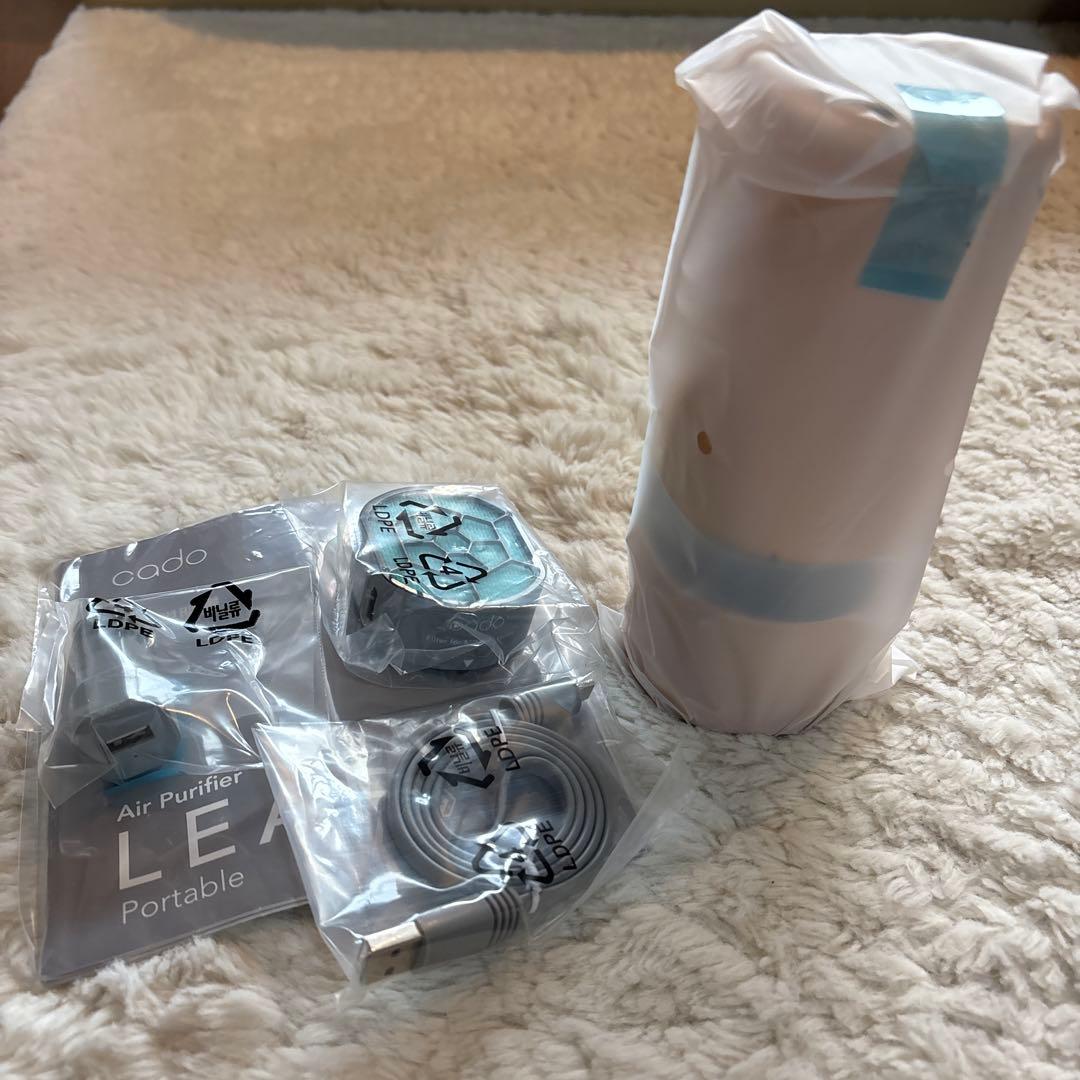 新品未使用！最終値下げ！cado LEAF Portable ゴールド空気清浄機