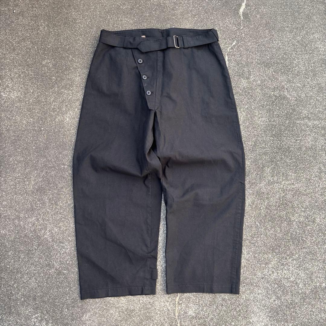 太*郎様 50s イタリア軍　モーターサイクルパンツ　後染め　ブラック　ビンテー