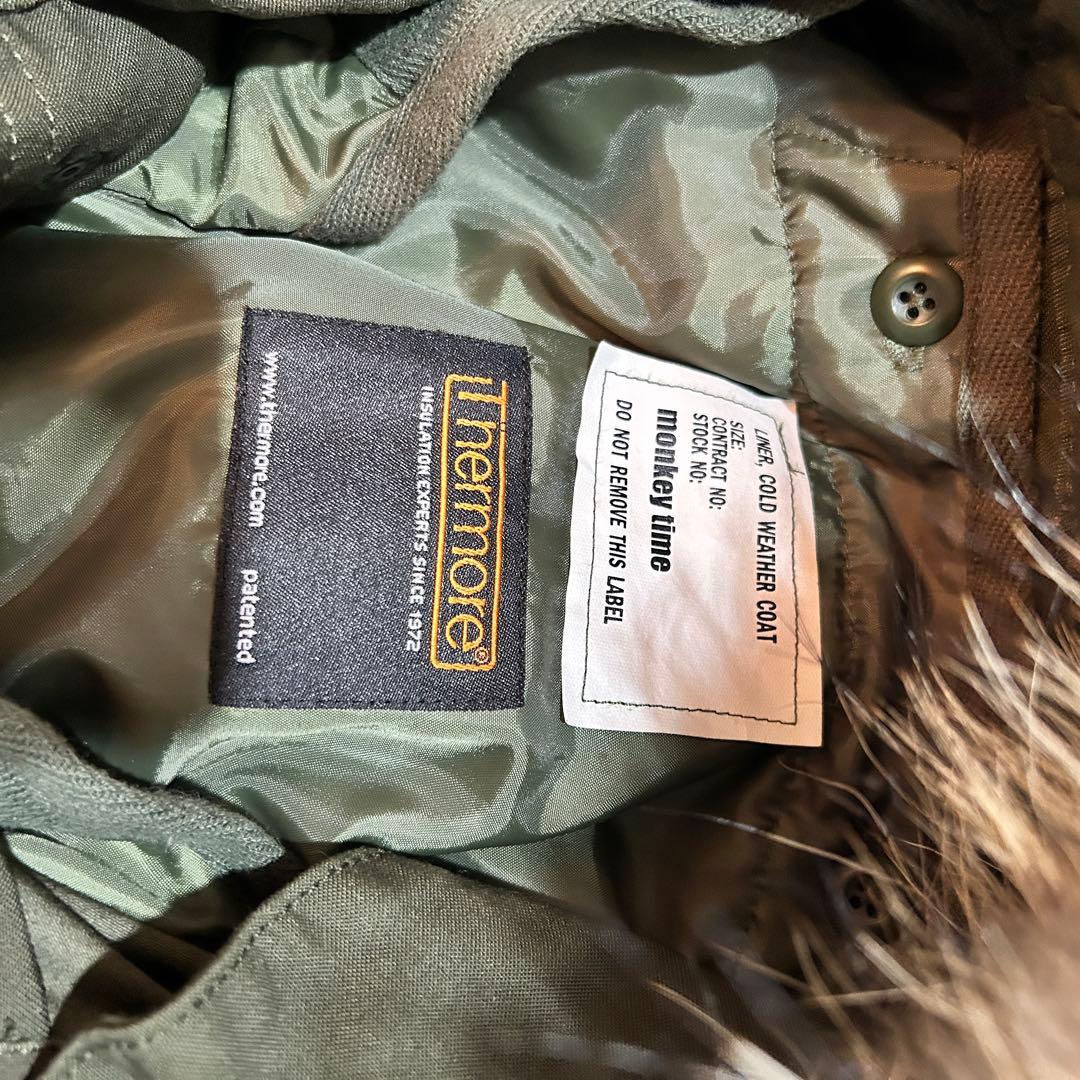 ユナイテッドアローズ モンキータイム モッズコート ダウン ライナー ファー