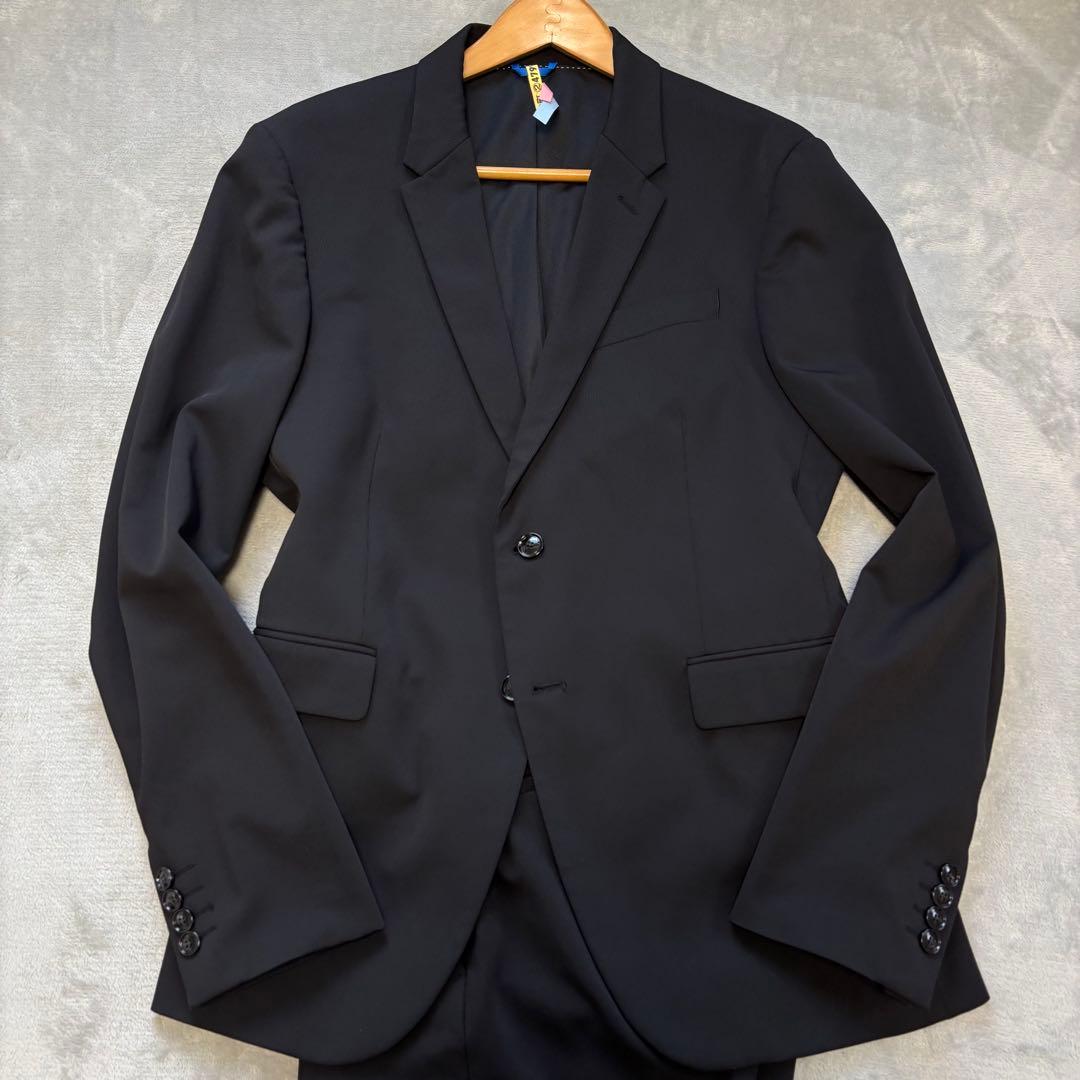 希少 XXL✨ZARA セットアップ　スーツ　ブラック　イージーケア　トラベル