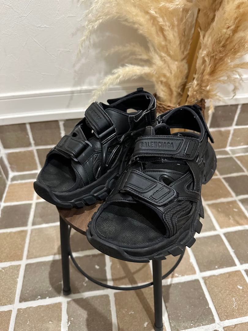 BALENCIAGA バレンシアガ トラックサンダル 24.5cm ブラック