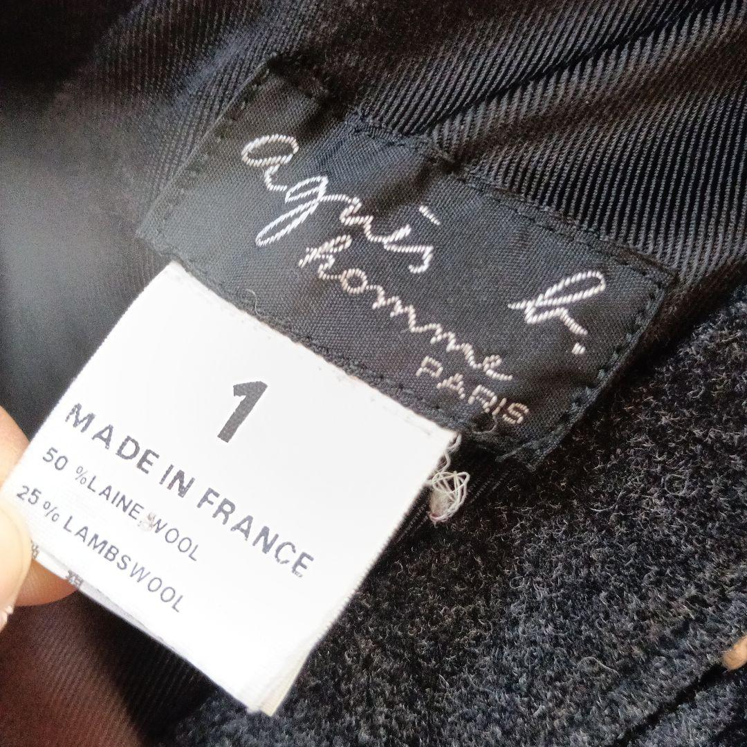 agnes b./アニエスベー/ウールジャケット/ジップアップ/size①