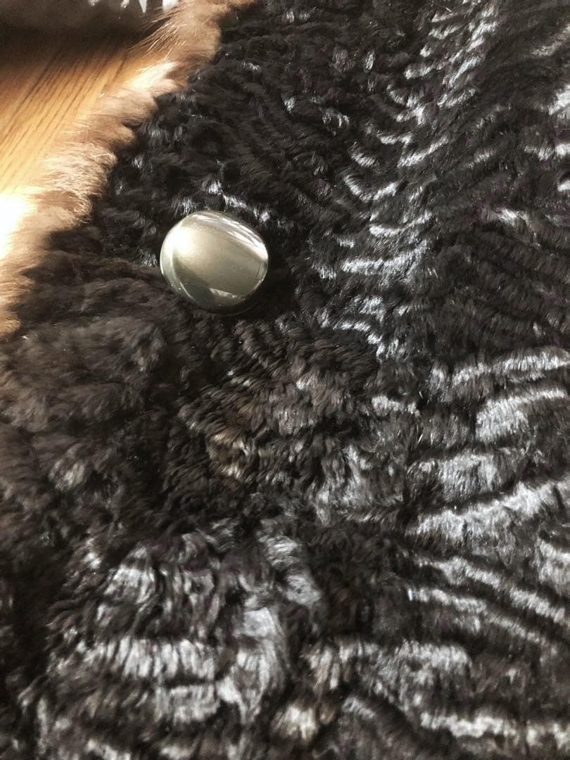 ウィーゼル セーブル シルク☆フード付き リバーシブル コート （株）北川☆１１