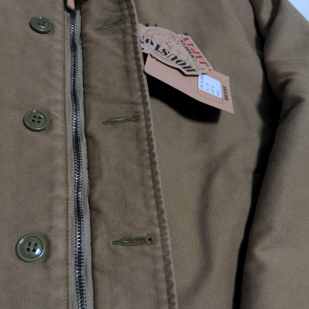 HOUSTON N-1 デッキジャケット サイズ42 ウォッシュドモデル