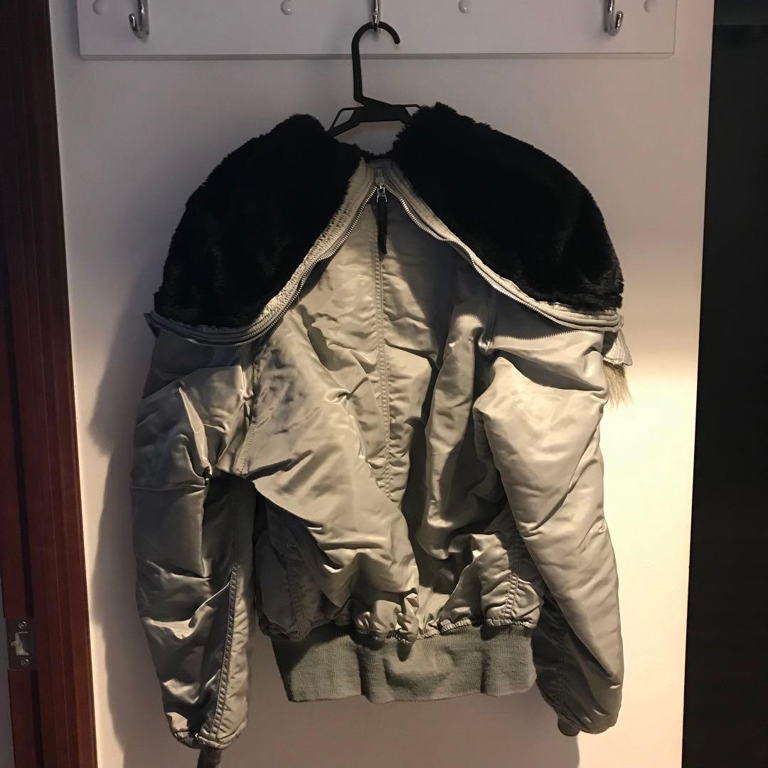 【USA製】ALPHA アルファ N-2B シルバー サイズM