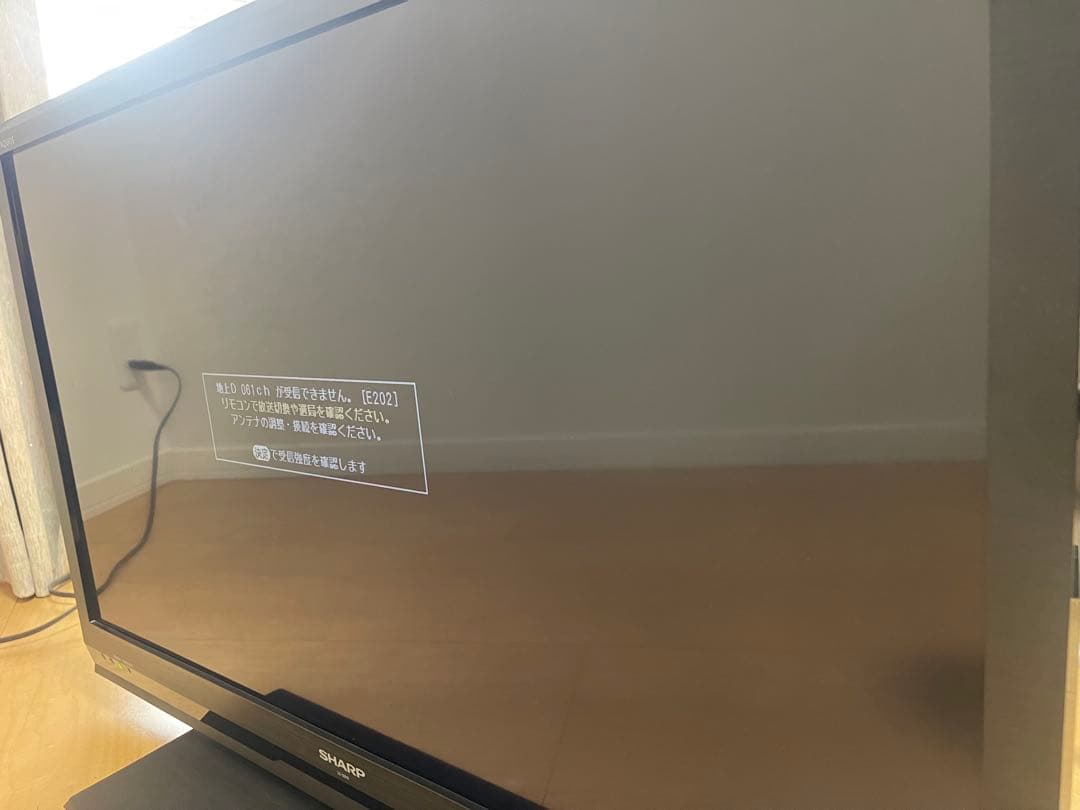 SHARP 液晶テレビ 本体 電源ケーブル付き