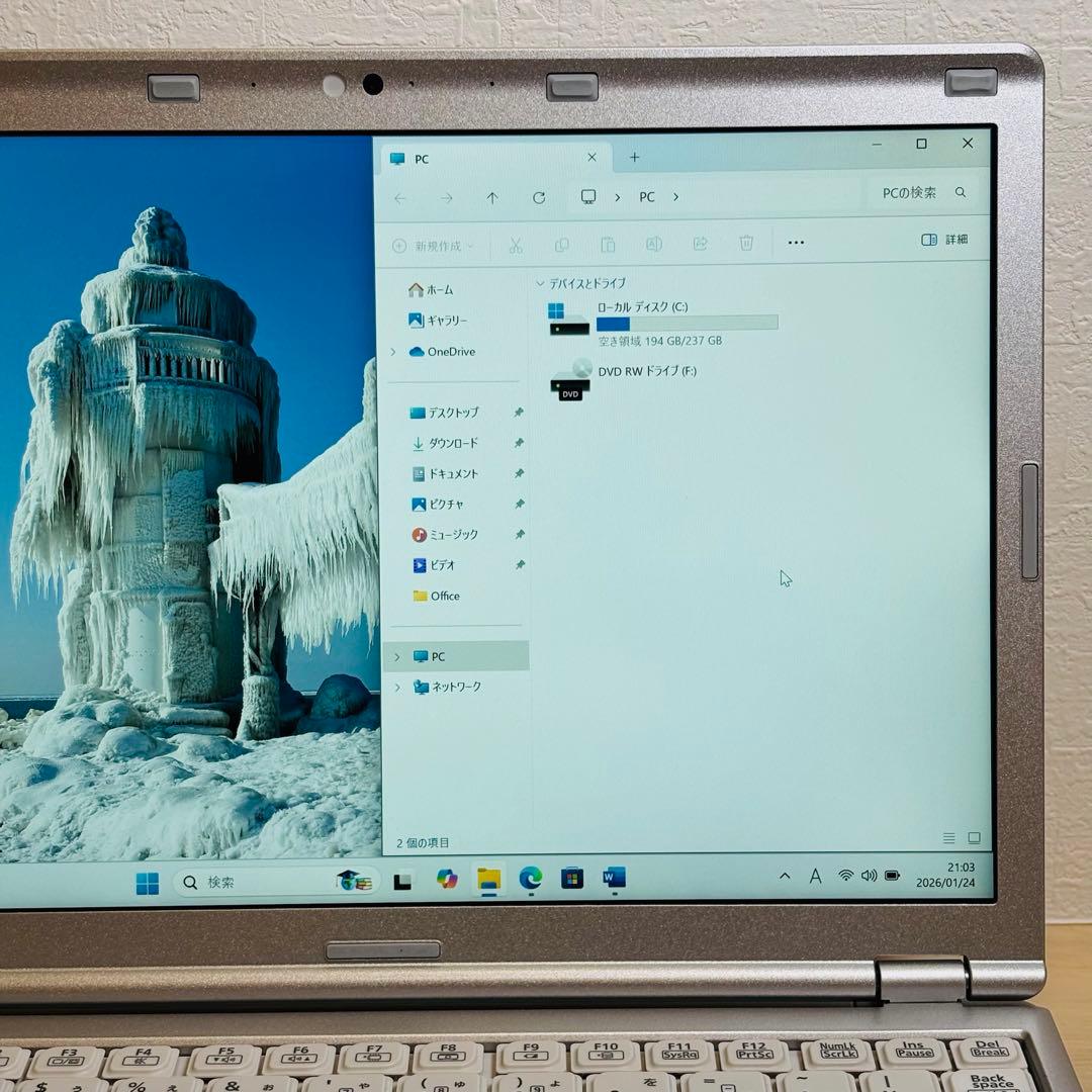 レッツノート PC Windows11 SSD DVD オフィス付き P-137