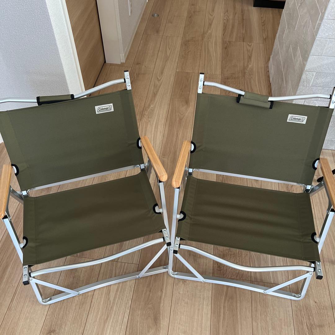 コールマン　コンパクトフォールディングチェア　ローチェア　オリーブ