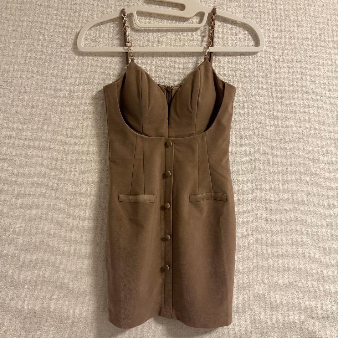 ほぼ未使用　ROBEdeFLEURS Glossy キャバドレス　ミニドレス