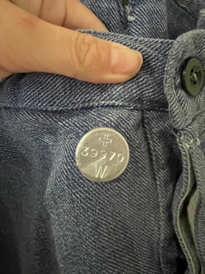 Olgouサスペンダー付きデニムワークパンツ