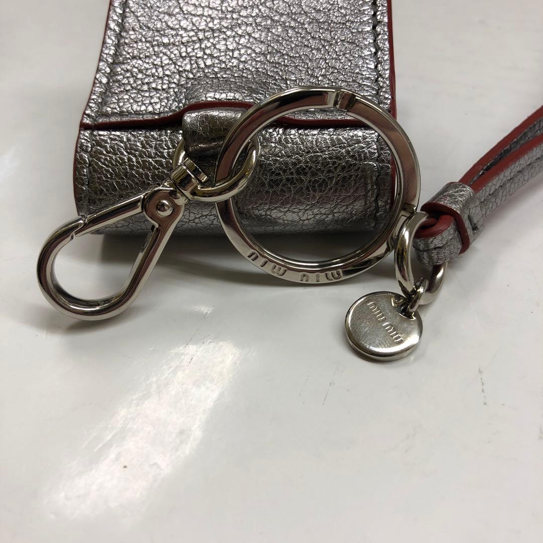 FA03-17 ミュウミュウ 新品同様 AirPodsケース ネックストラップ