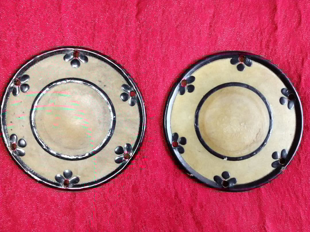 その2 　古い　小鼓　 皮　2枚