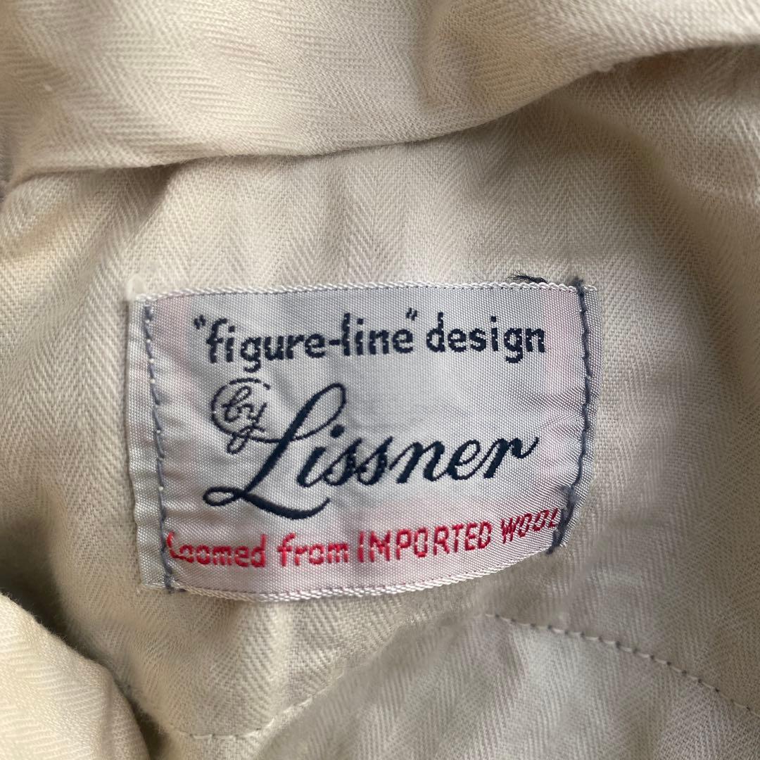 ~60s ウールレーヨンスラックス [検]絣 ネップギャバ