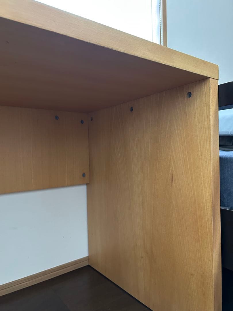 無印良品　MUJI 無垢材デスク　オーク材　コの字