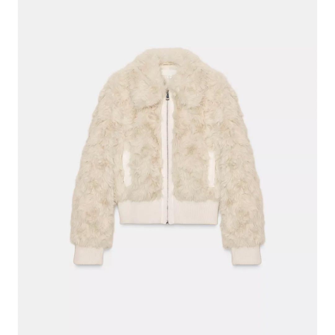 最終お値下げ‼️【ZARA】フェイクファーボンバージャケット XS