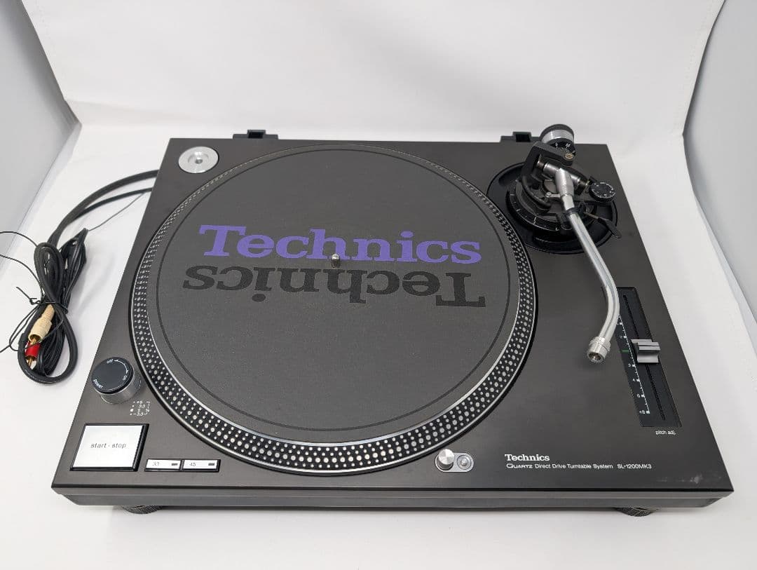 【良品・動作確認済】Technics SL-1200MK3 ターンテーブル 黒