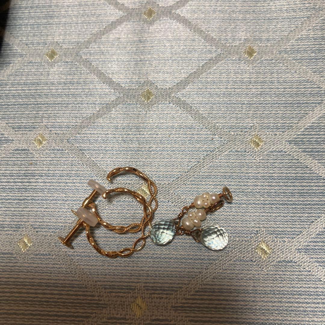 アガットイヤリングとチャーム