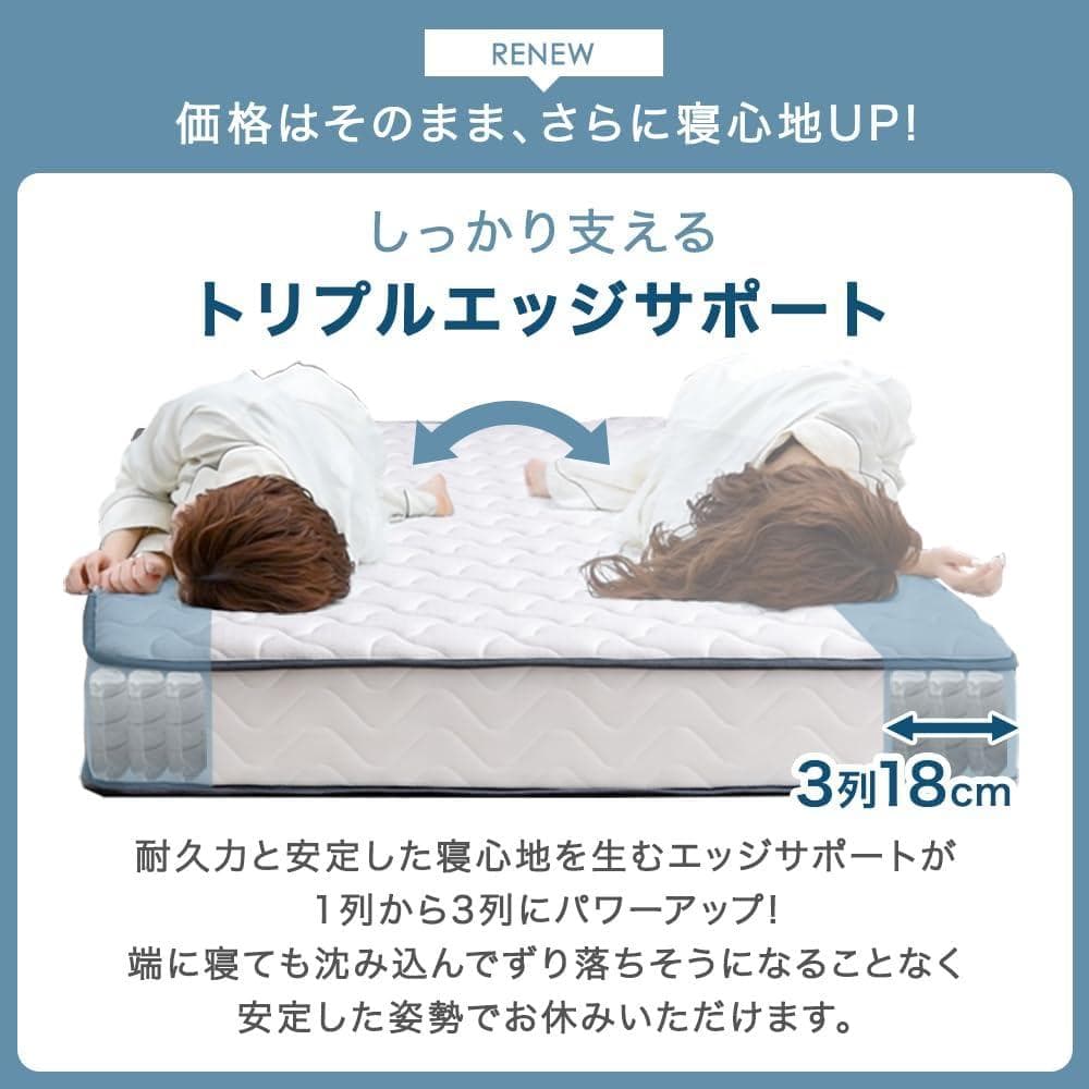 タンスのゲン マットレスのみ ダブル 極厚22cm