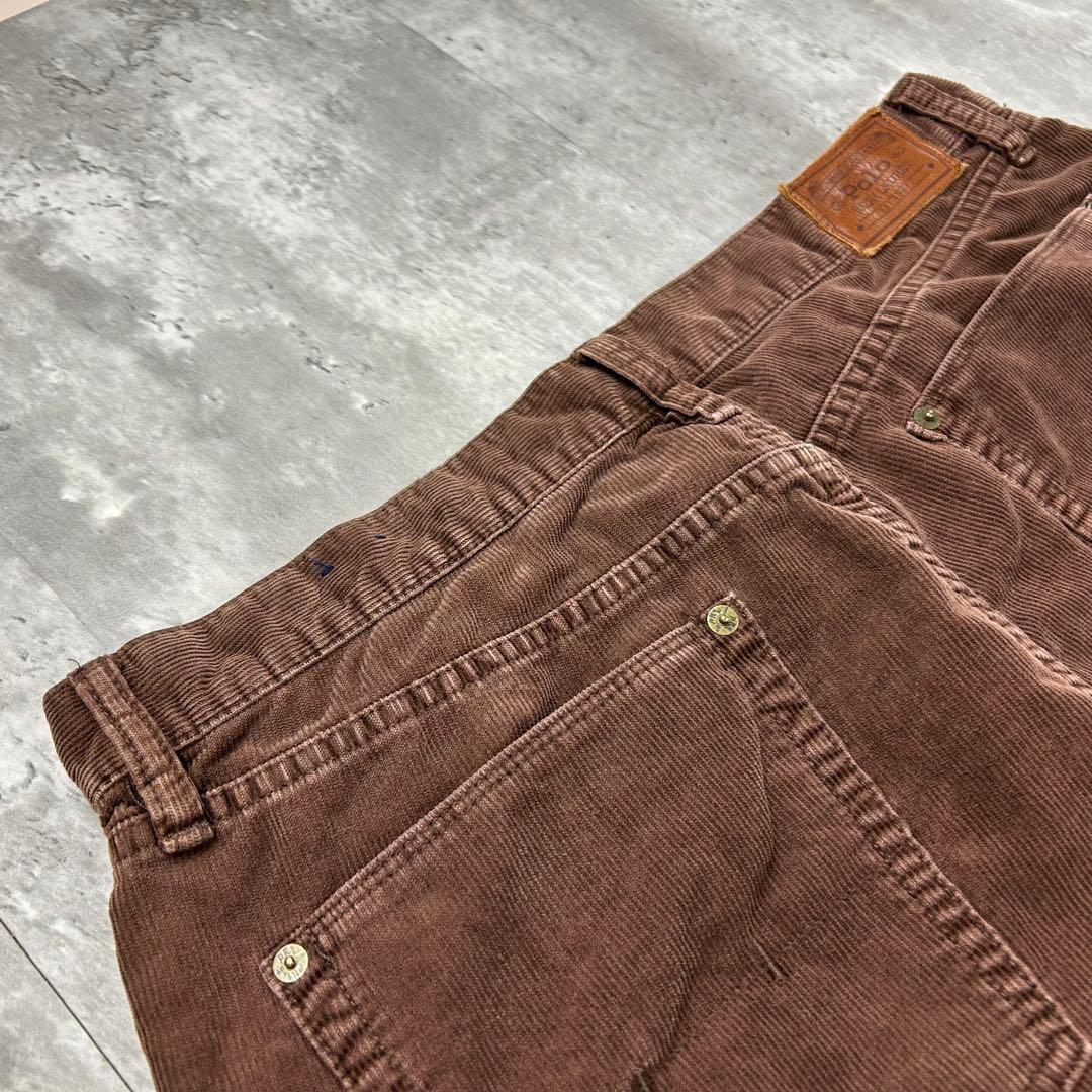ラルフローレン 革タグ コーデュロイパンツ ブラウン W36 5944