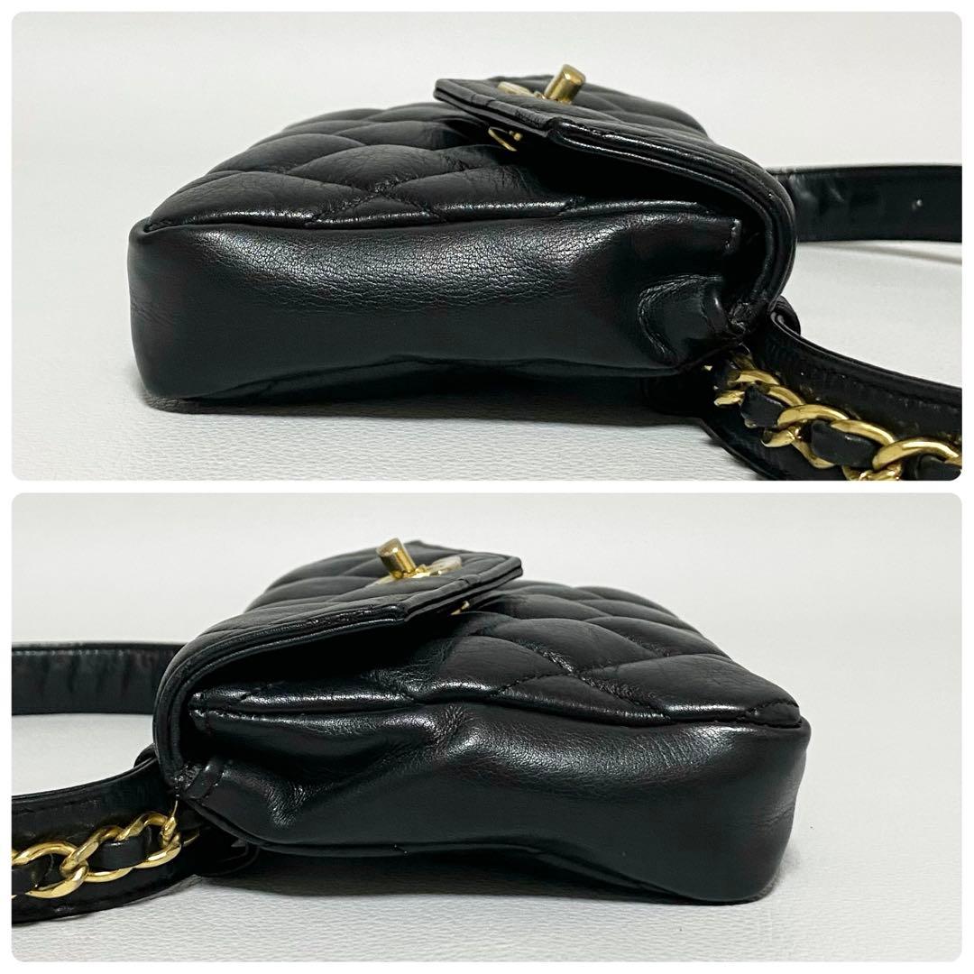 CHANEL / マトラッセ ウエストポーチ ココマーク チェーンベルト